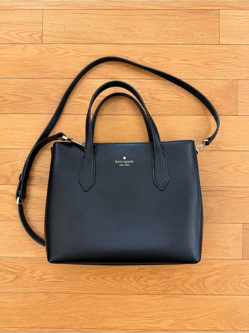 kate spade Black Leather Convertible Shoulder Bag